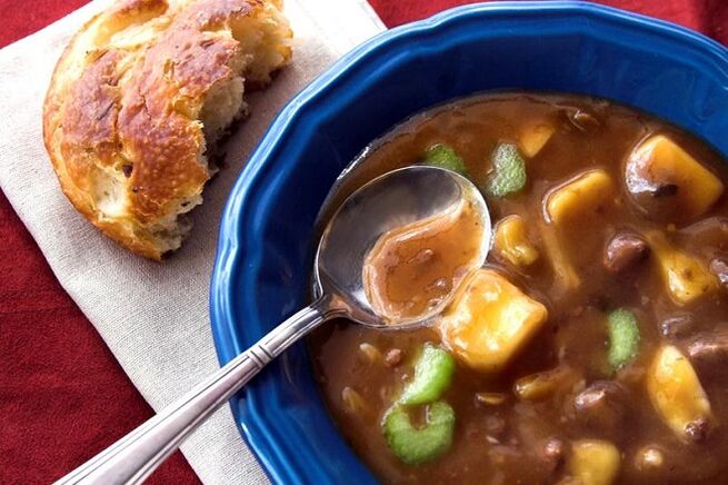 Soup with a loaf for gastritis